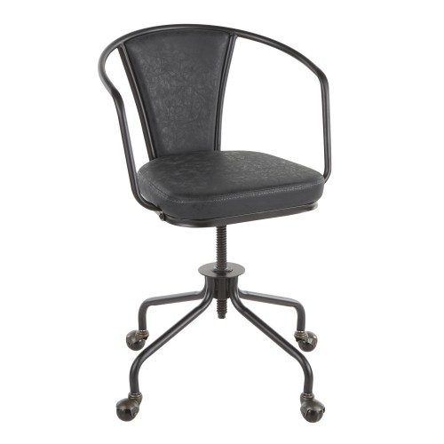 Oregon Upholstered Task Chair (Dark Grey)
